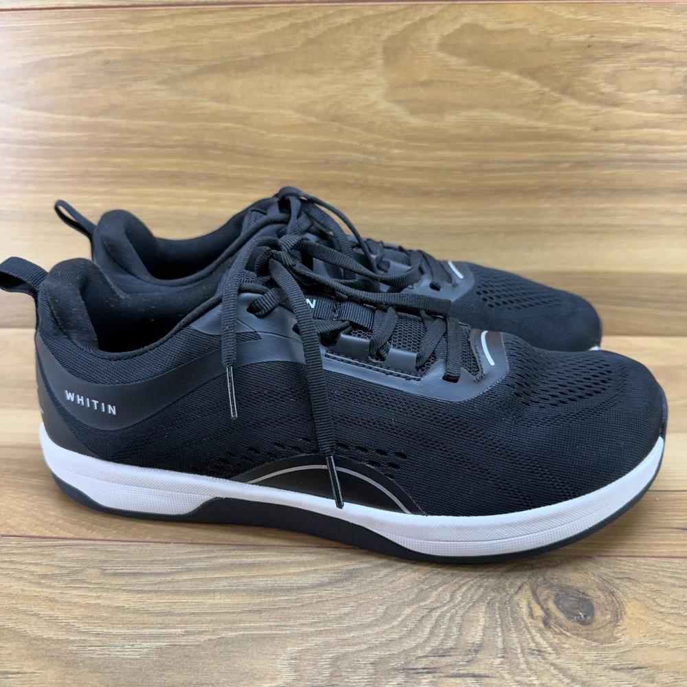 Whitin Athletic Sneakers Womens 11 EU 42 Black‎ White Barefoot Zero Drop Running